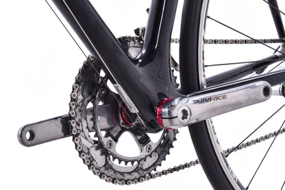 USED Trek Madone OCLV 52cm Carbon Road Bike Shimano Dura-Ace 7800 2x10 speed Rim Brake Black Chris King HED Made in USA