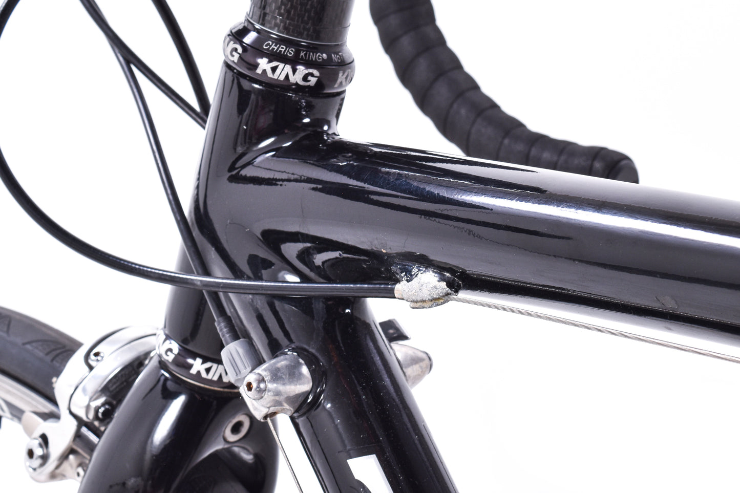 USED Trek Madone OCLV 52cm Carbon Road Bike Shimano Dura-Ace 7800 2x10 speed Rim Brake Black Chris King HED Made in USA