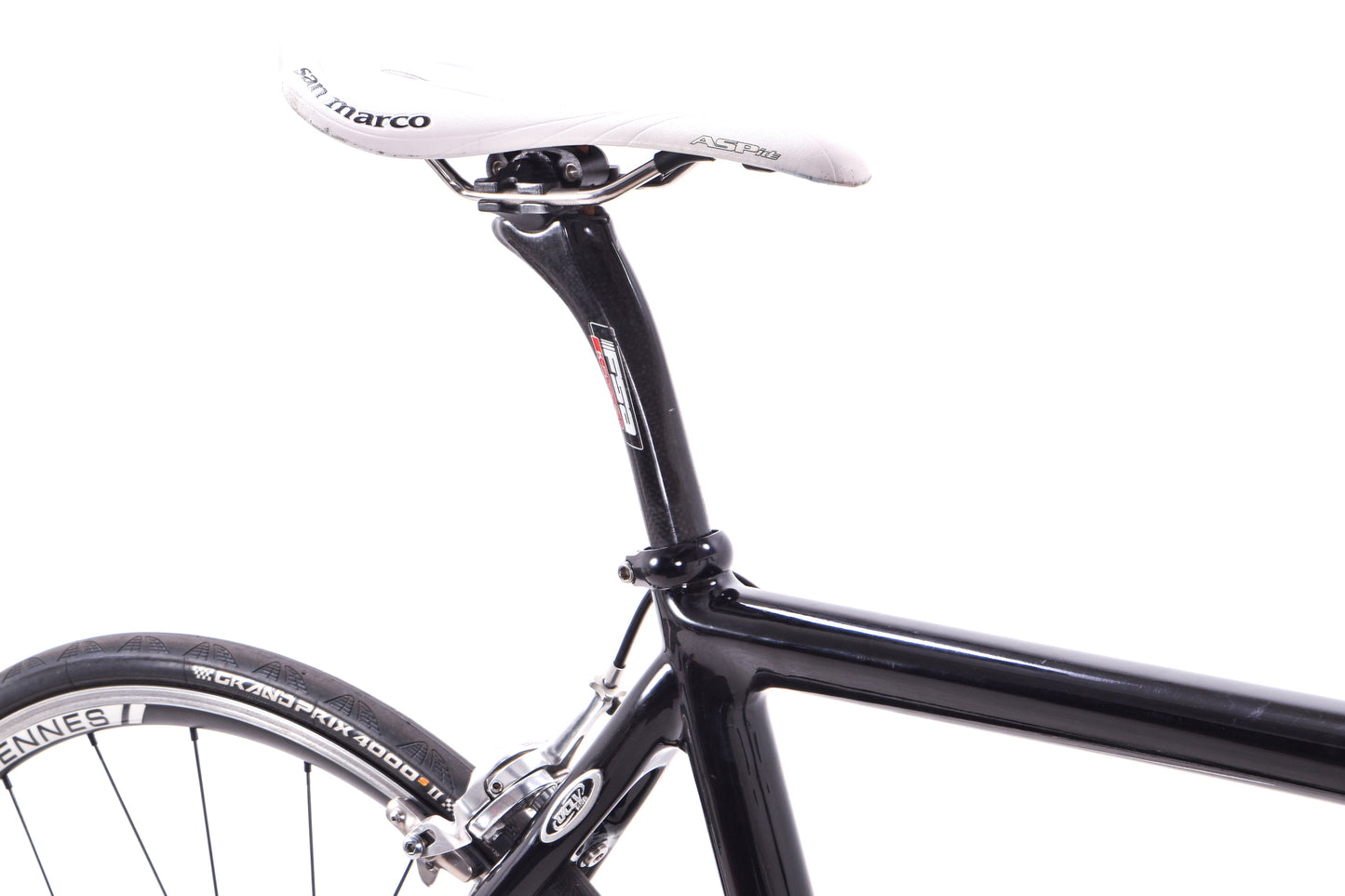 USED Trek Madone OCLV 52cm Carbon Road Bike Shimano Dura-Ace 7800 2x10 speed Rim Brake Black Chris King HED Made in USA