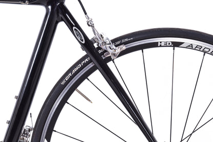 USED Trek Madone OCLV 52cm Carbon Road Bike Shimano Dura-Ace 7800 2x10 speed Rim Brake Black Chris King HED Made in USA