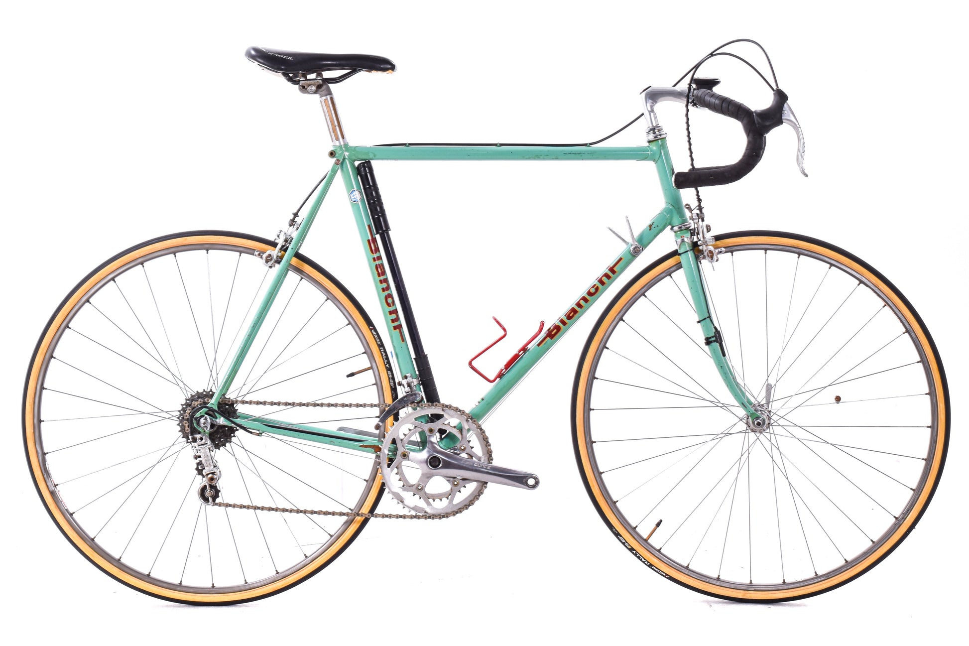 USED Vintage Bianchi Campione d'Italia 57cm Lugged Steel Road Bike Campagnolo Nuovo Record 2x7 Celeste AS IS