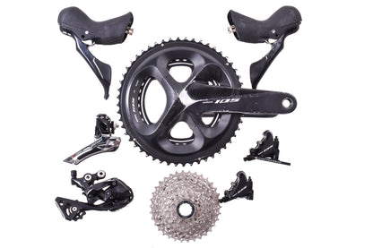 USED Shimano 105 R7000 2x11 Hydraulic Disc Road Groupset 170mm 52/36T Crank 11-34T Cassette