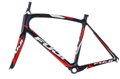 USED Fuji Gran Fondo Large 58cm Carbon Road Bike Frame Quick Release Rim Brake Black/Red