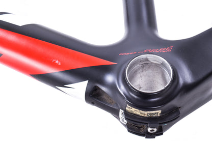 USED Fuji Gran Fondo Large 58cm Carbon Road Bike Frame Quick Release Rim Brake Black/Red