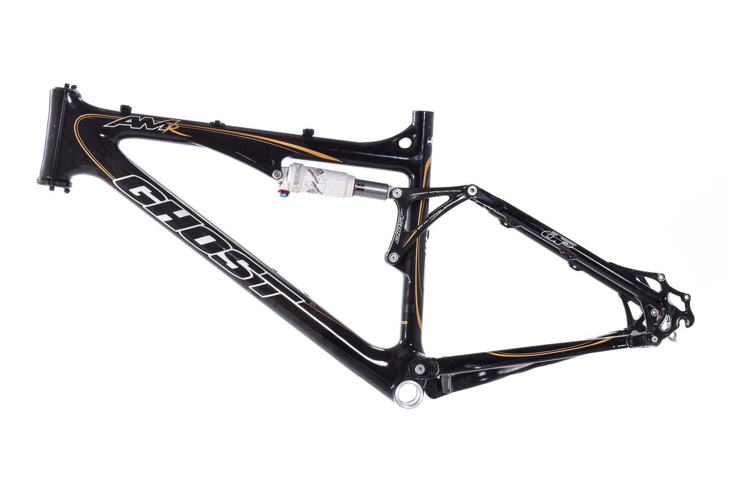 USED Ghost AMR 17.5" Carbon Full Supension 26" Mountain Bike Frame + Shock