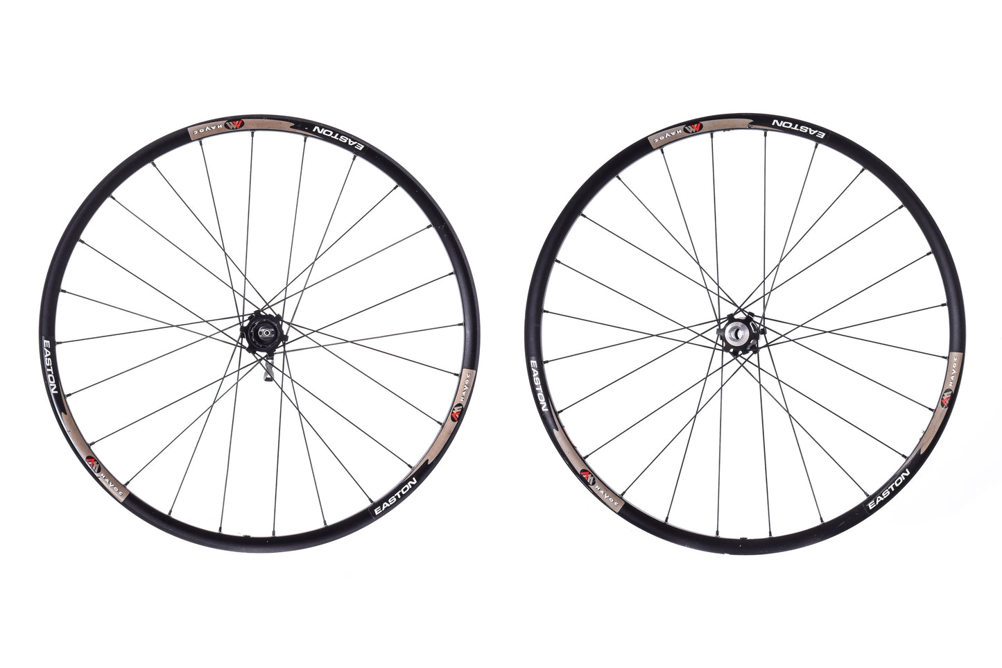 USED Easton Havoc 26" 6-bolt Disc Mountain Bike Wheelset QR Rear 15x100mm Front