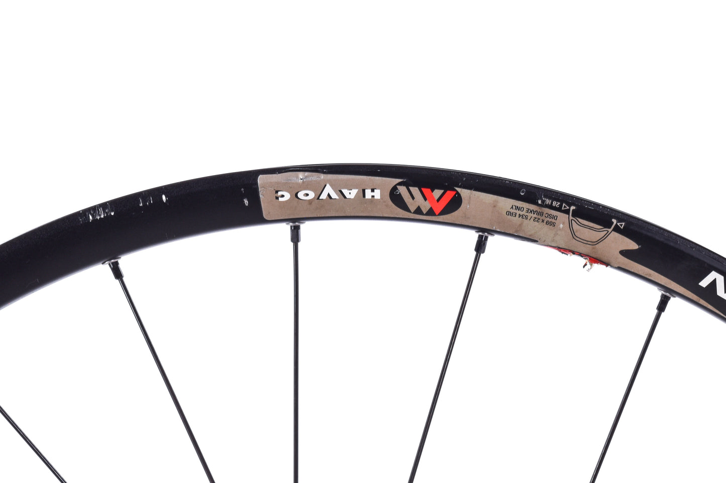 USED Easton Havoc 26" 6-bolt Disc Mountain Bike Wheelset QR Rear 15x100mm Front