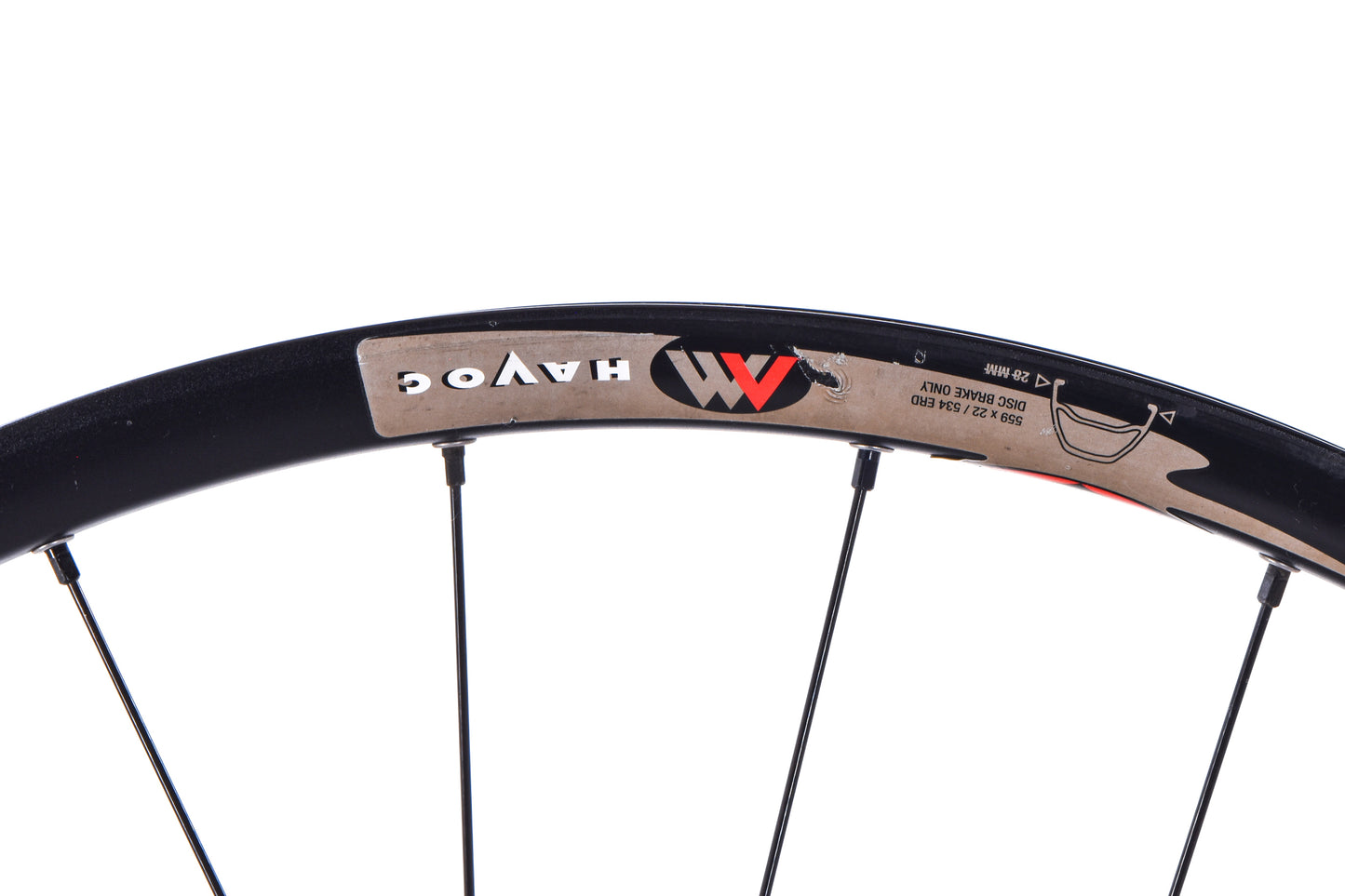 USED Easton Havoc 26" 6-bolt Disc Mountain Bike Wheelset QR Rear 15x100mm Front