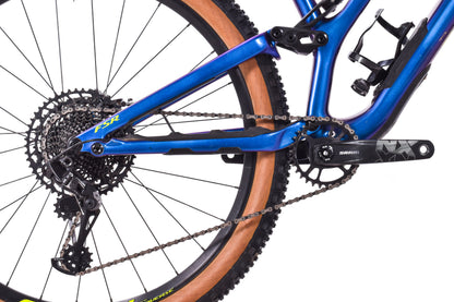 USED 2019 Specialized Stumpjumper Comp Carbon 29 XL FSR Mountain Bike SRAM GX/NX Eagle 1x12 Gloss Chameleon Blue / Purple