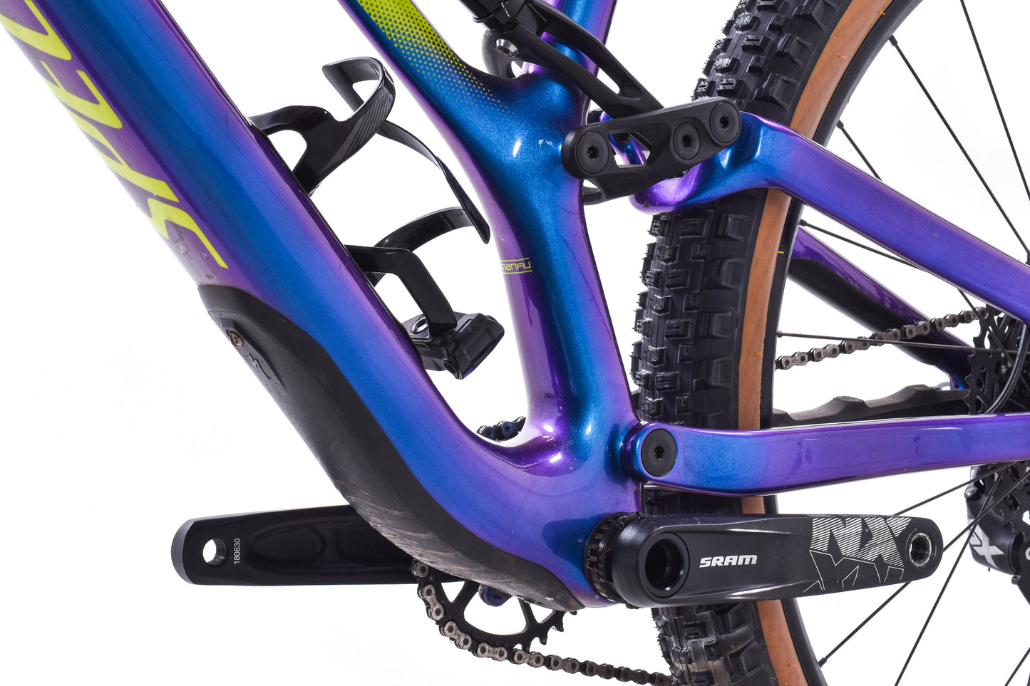 USED 2019 Specialized Stumpjumper Comp Carbon 29 XL FSR Mountain Bike SRAM GX/NX Eagle 1x12 Gloss Chameleon Blue / Purple