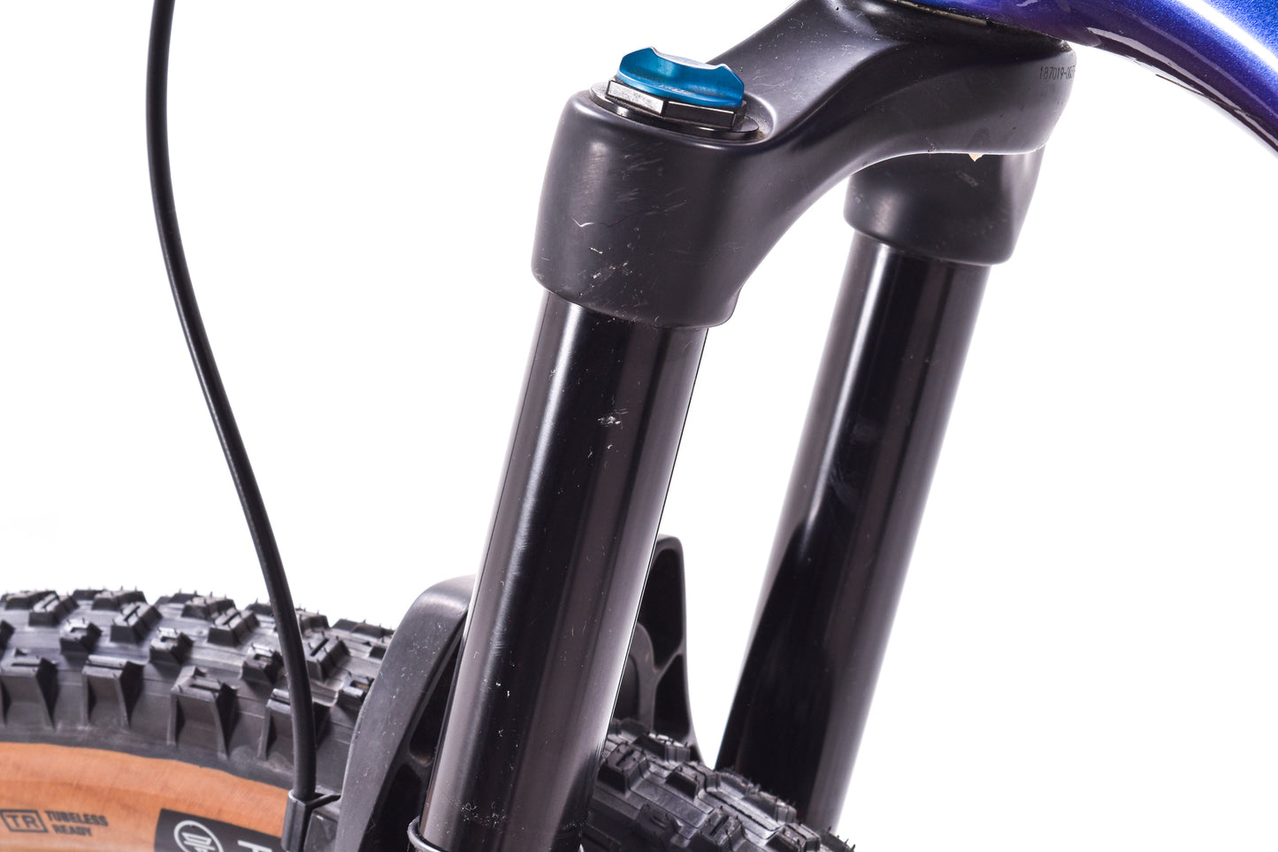 USED 2019 Specialized Stumpjumper Comp Carbon 29 XL FSR Mountain Bike SRAM GX/NX Eagle 1x12 Gloss Chameleon Blue / Purple