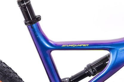 USED 2019 Specialized Stumpjumper Comp Carbon 29 XL FSR Mountain Bike SRAM GX/NX Eagle 1x12 Gloss Chameleon Blue / Purple
