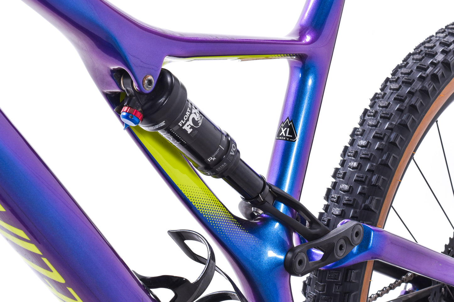 USED 2019 Specialized Stumpjumper Comp Carbon 29 XL FSR Mountain Bike SRAM GX/NX Eagle 1x12 Gloss Chameleon Blue / Purple