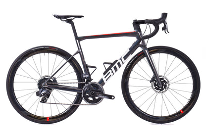 USED 2021 BMC Teammachine SLR One 54cm Carbon Road Bike SRAM Force AXS D1 2x12 Fulcrum Carbon Wheels