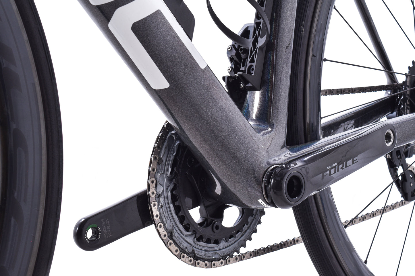 USED 2021 BMC Teammachine SLR One 54cm Carbon Road Bike SRAM Force AXS D1 2x12 Fulcrum Carbon Wheels
