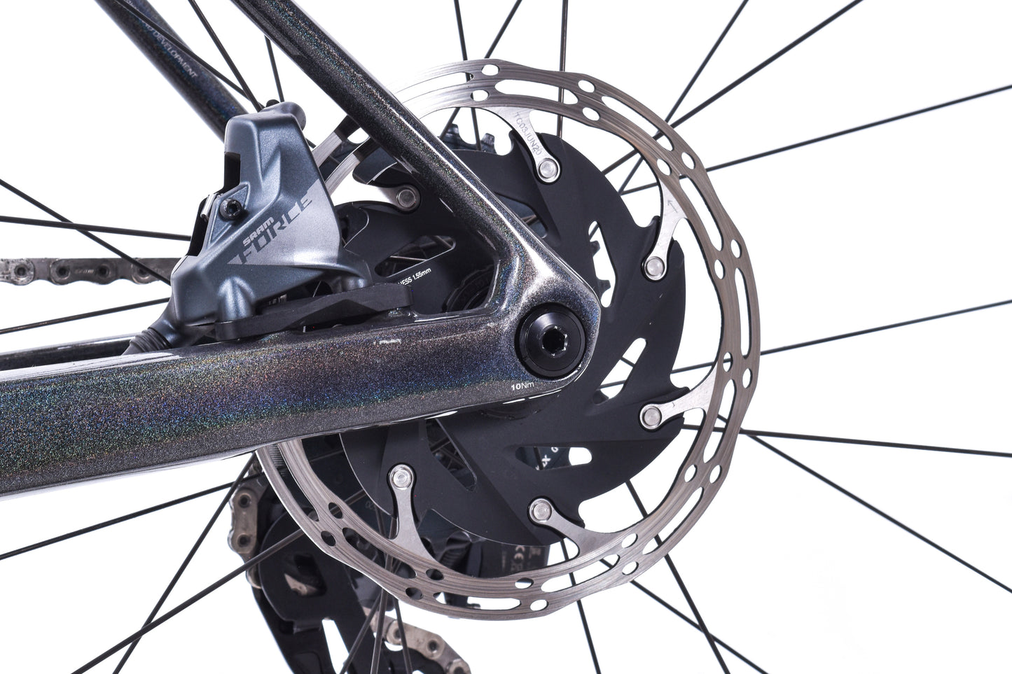 USED 2021 BMC Teammachine SLR One 54cm Carbon Road Bike SRAM Force AXS D1 2x12 Fulcrum Carbon Wheels