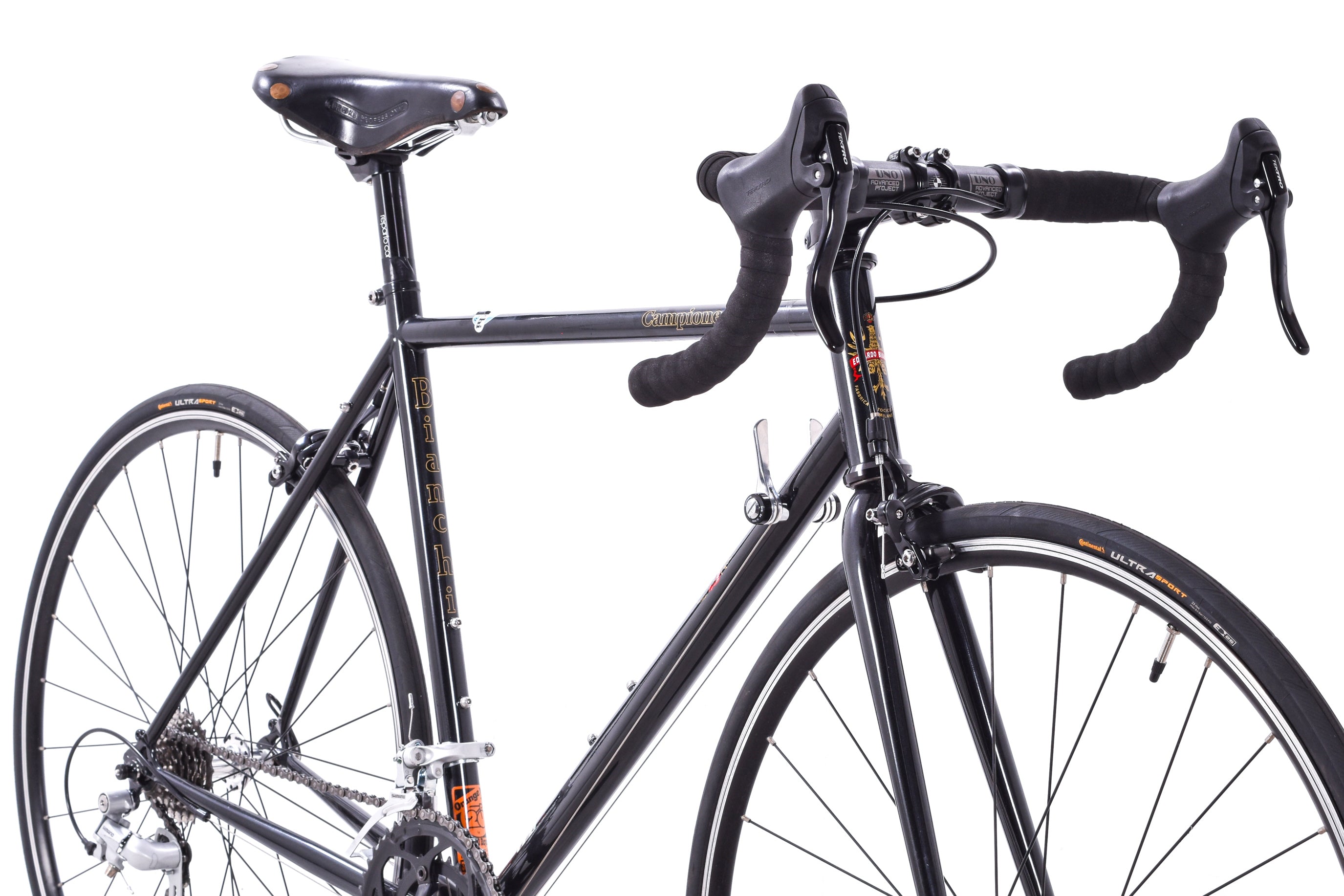 USED 2012 Bianchi Campeone 54cm Steel Road Bike 2x8 Speed Brooks Saddl
