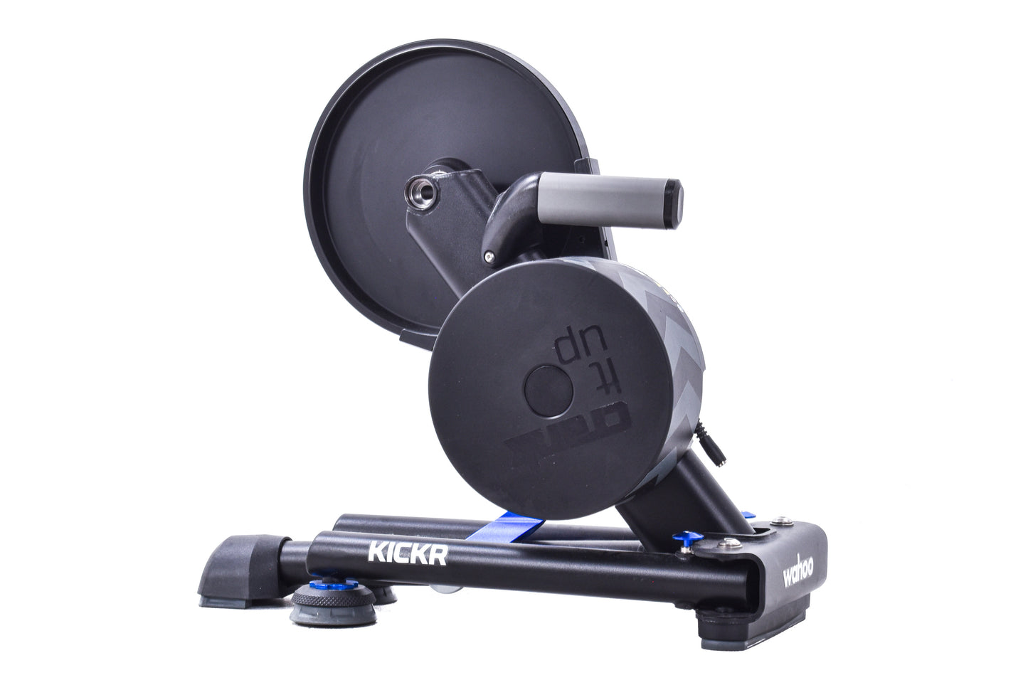 USED Wahoo KICKR v5 Smart Indoor Bicycle Trainer with Wheel Chock and Thru Axle Adapters