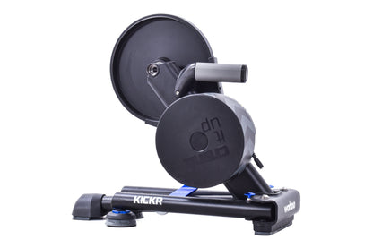 USED Wahoo KICKR v5 Smart Indoor Bicycle Trainer with Wheel Chock and Thru Axle Adapters