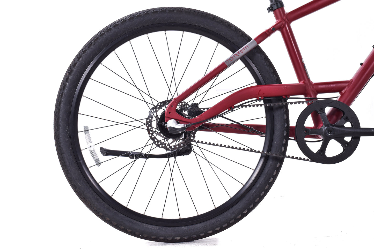 USED Momentum UX Hybrid Bike Small Red 3 speed Belt Drive Disc