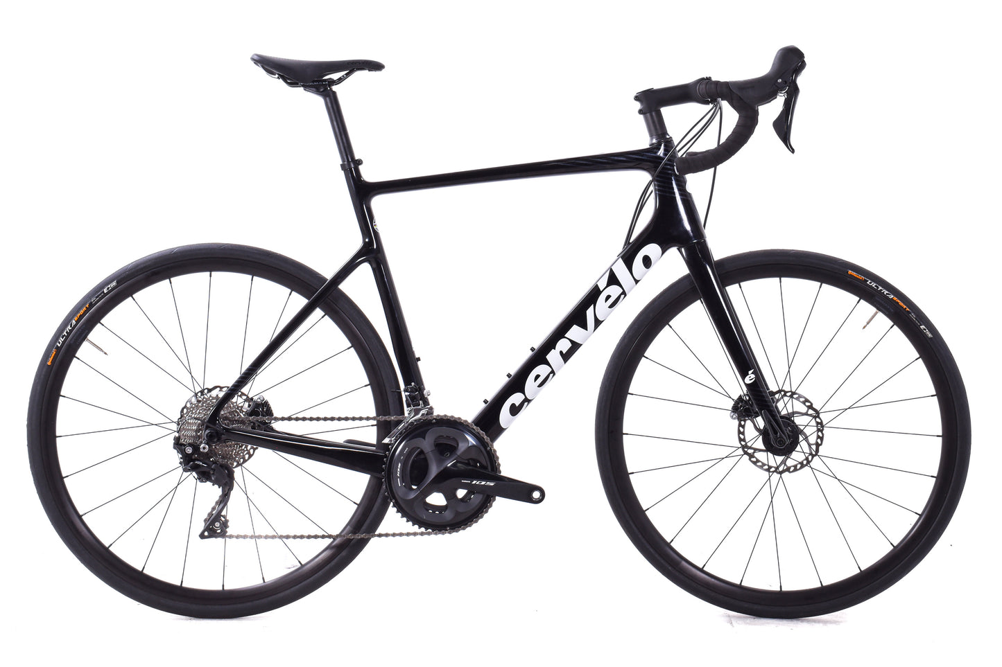 USED 2022 Cervélo Caledonia Carbon Road Bike 58cm Shimano 105 R7020 2x11-speed 700c Disc Black