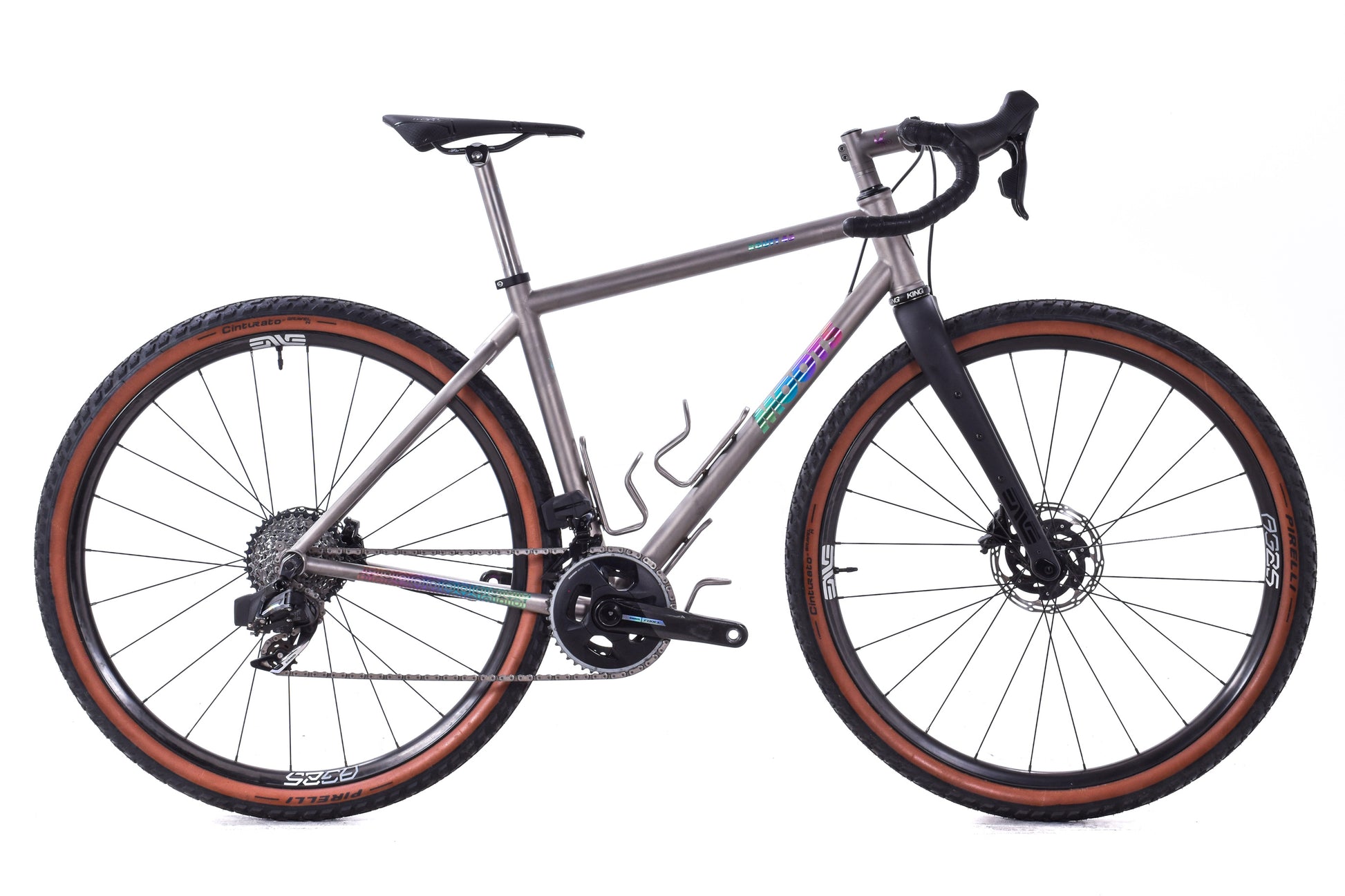 second hand gravel bike USED Moots Routt 45 52cm Titanium Gravel Bike SRAM Force AXS D2 Wide 2x12 ENVE 700C Carbon Wheels