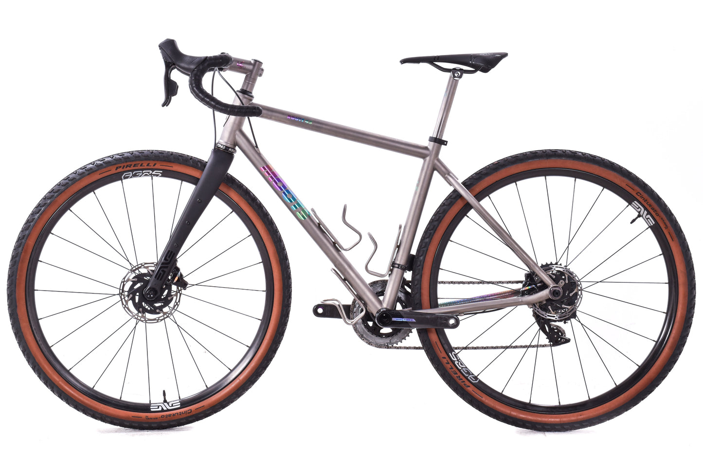 USED Moots Routt 45 52cm Titanium Gravel Bike SRAM Force AXS D2 Wide 2x12 ENVE 700C Carbon Wheels