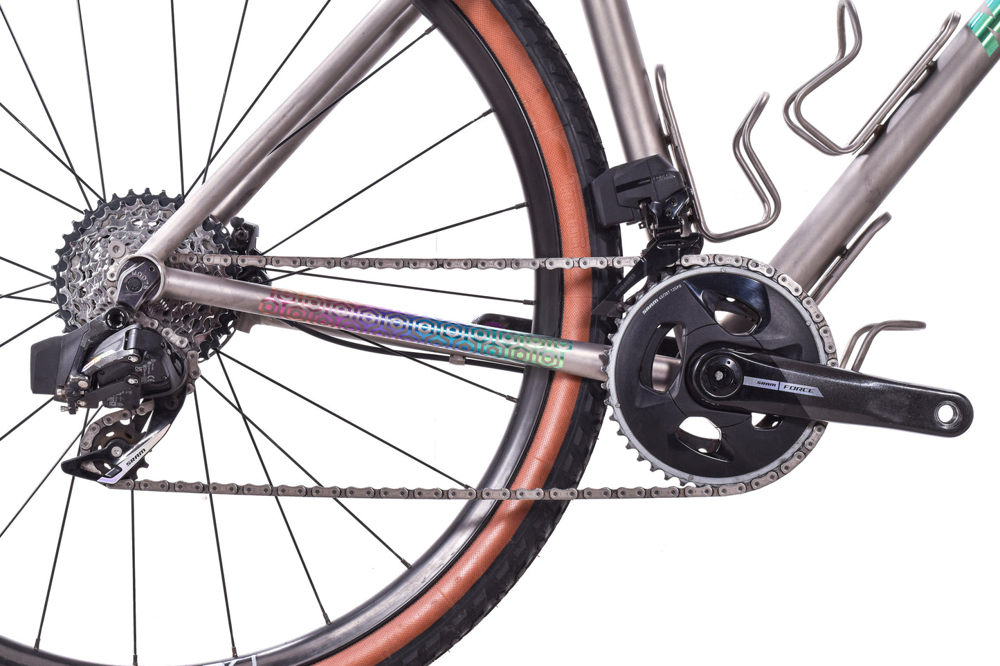 USED Moots Routt 45 52cm Titanium Gravel Bike SRAM Force AXS D2 Wide 2x12 ENVE 700C Carbon Wheels