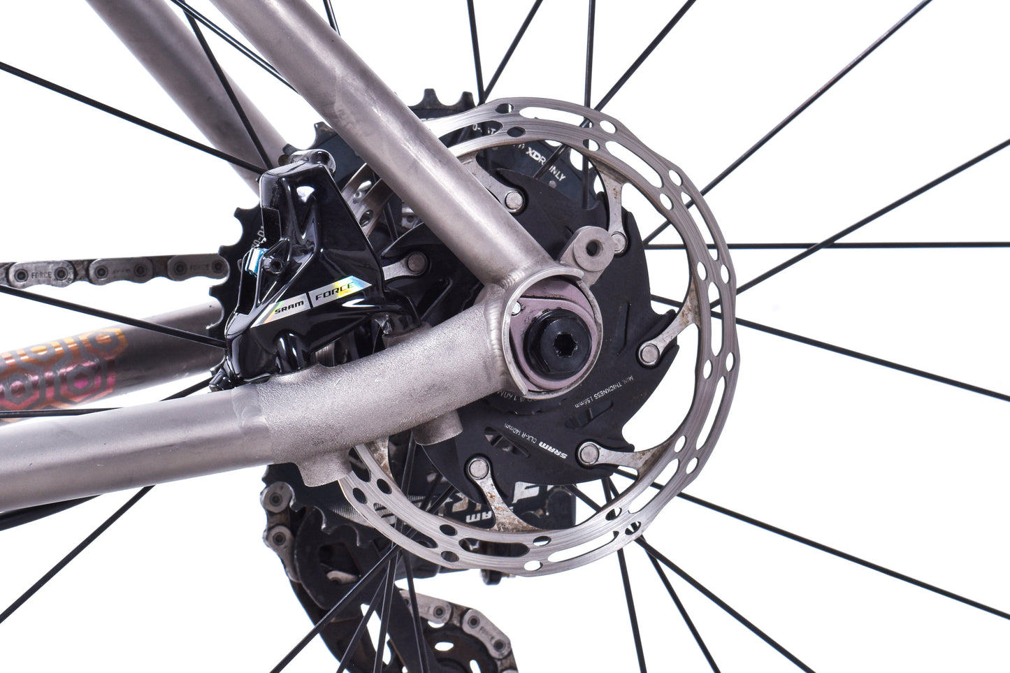 USED Moots Routt 45 52cm Titanium Gravel Bike SRAM Force AXS D2 Wide 2x12 ENVE 700C Carbon Wheels