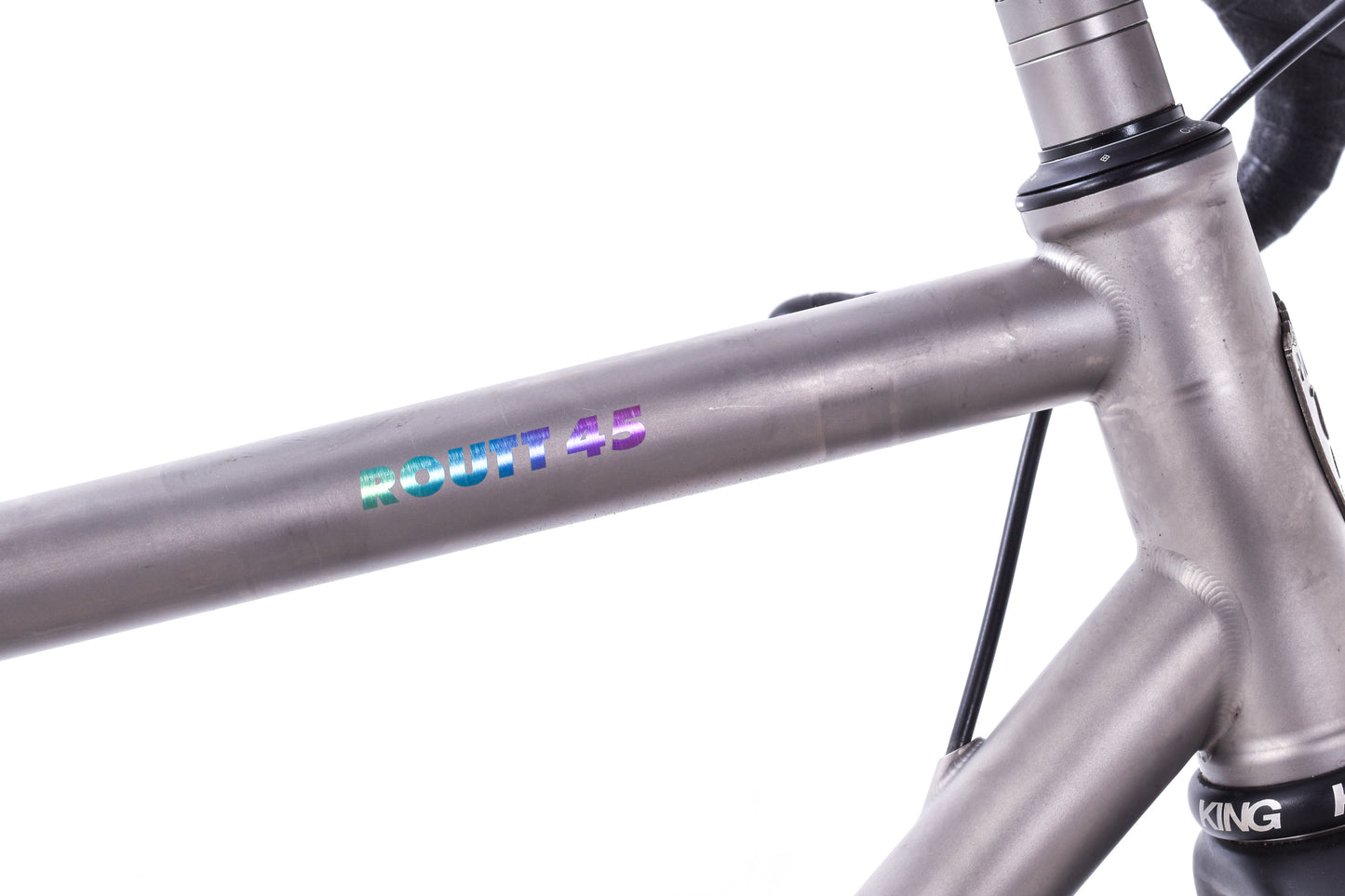 USED Moots Routt 45 52cm Titanium Gravel Bike SRAM Force AXS D2 Wide 2x12 ENVE 700C Carbon Wheels