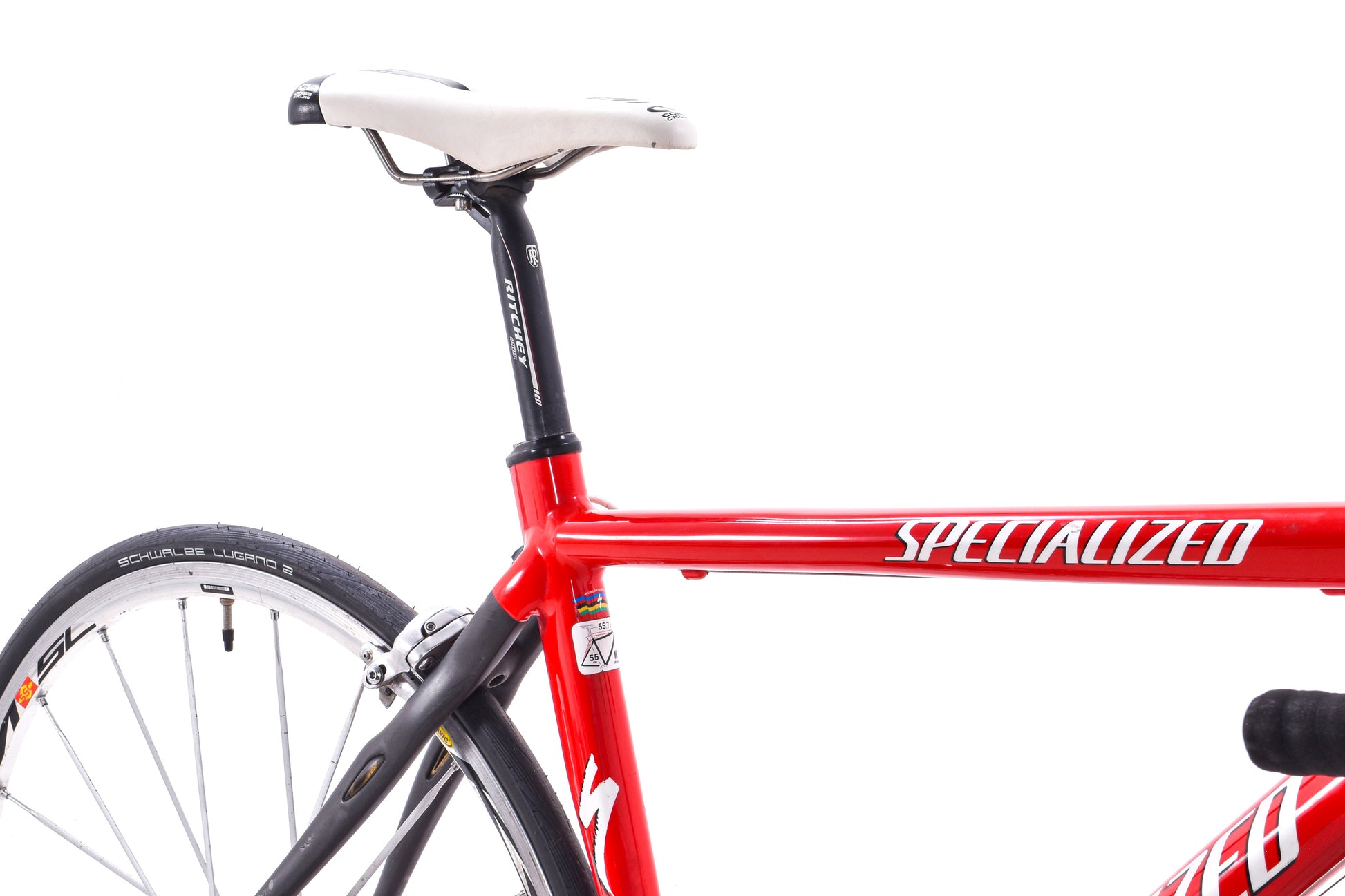 Cadre Vélo Route Specialized Allez Comp E5 - 54 Cm, Alu/carbone, Noir, Année 2005 (occasion)