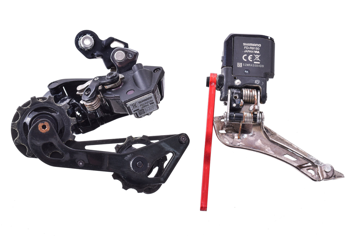 USED Shimano Dura-Ace Di2 R9170 Series 2x11 Hydraulic Electronic Road Groupset Shifters, Brake Calipers, Derailleurs, Battery R9100 R9150