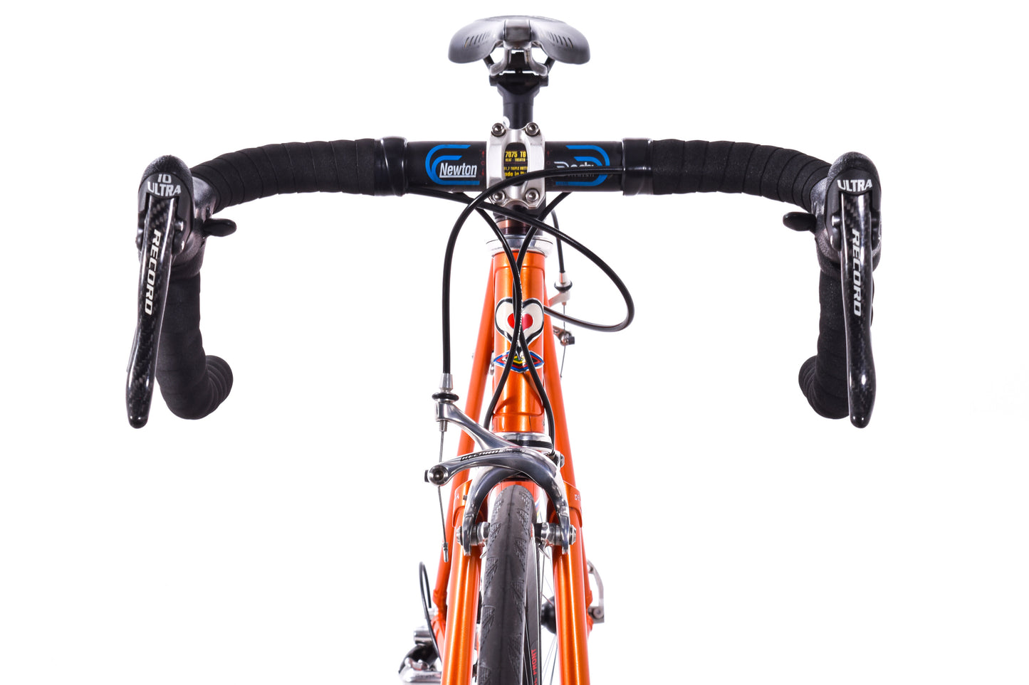 USED 2006 De Rosa Neo Primato 52cm Lugged Steel Road Bike Campagnolo Record 2x10 Speed Orange