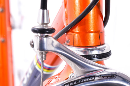 USED 2006 De Rosa Neo Primato 52cm Lugged Steel Road Bike Campagnolo Record 2x10 Speed Orange