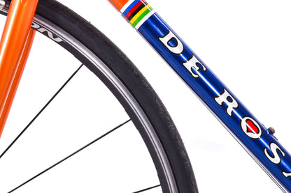 USED 2006 De Rosa Neo Primato 52cm Lugged Steel Road Bike Campagnolo Record 2x10 Speed Orange