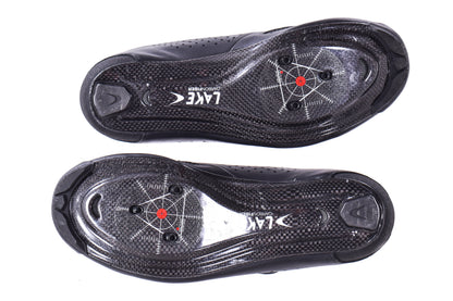 USED Lake CX239 Road Cycling Shoe Regular 42.5 EU Black/Black