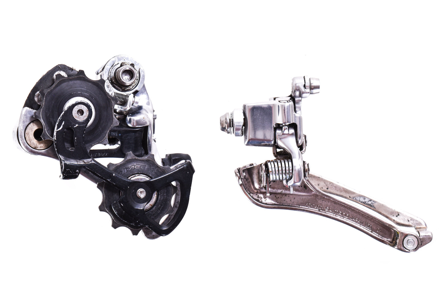 USED Shimano Dura-Ace 7800 2x10 speed Groupset Shifters, Brakes, Derailleurs