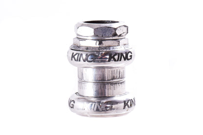 USED Chris King 2Nut 1" Threaded Sealed Bearing Headset Silver EC30