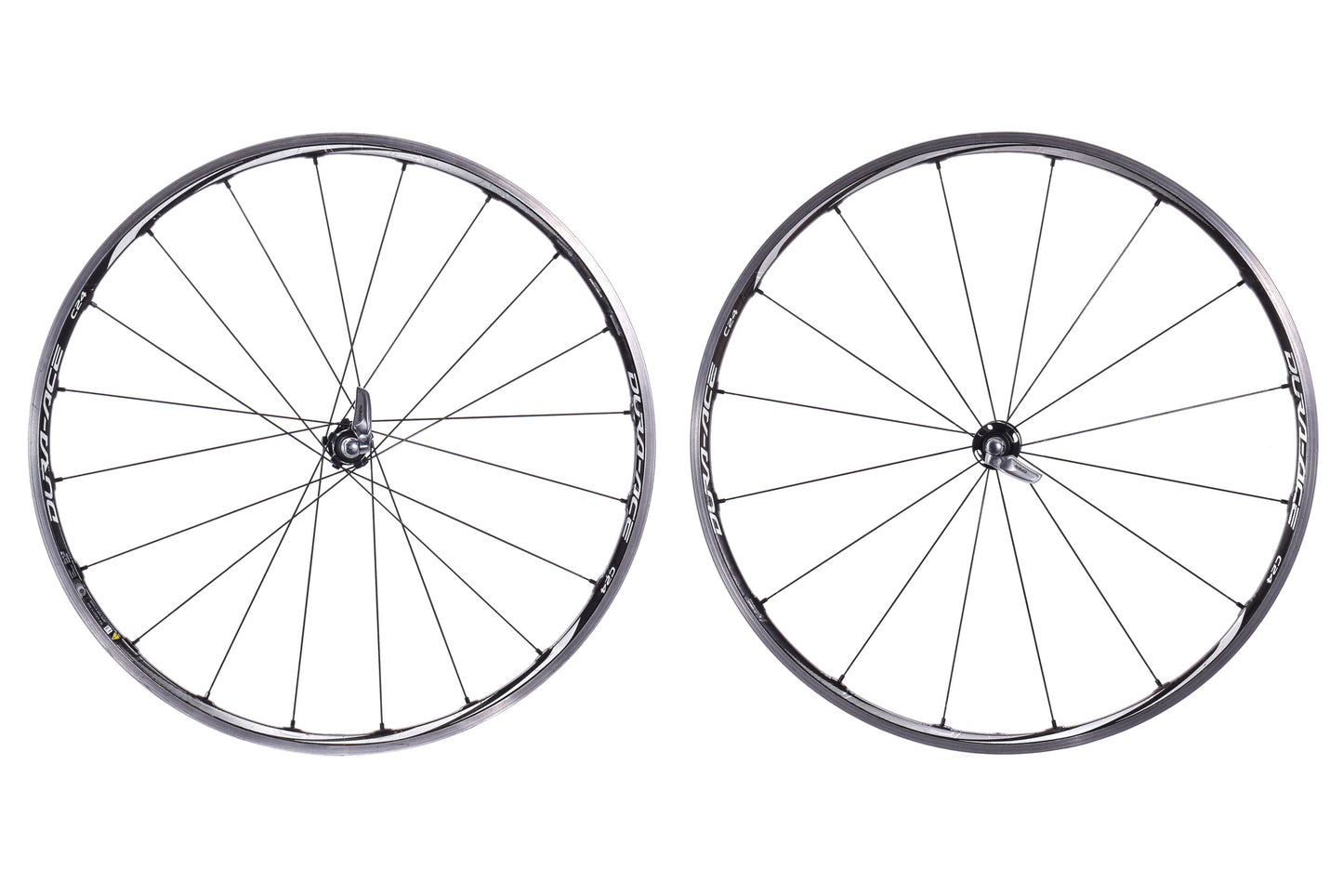 USED Shimano Dura-Ace WH-9000 C24 700C Carbon/Alloy Road Wheelset Rim Brake