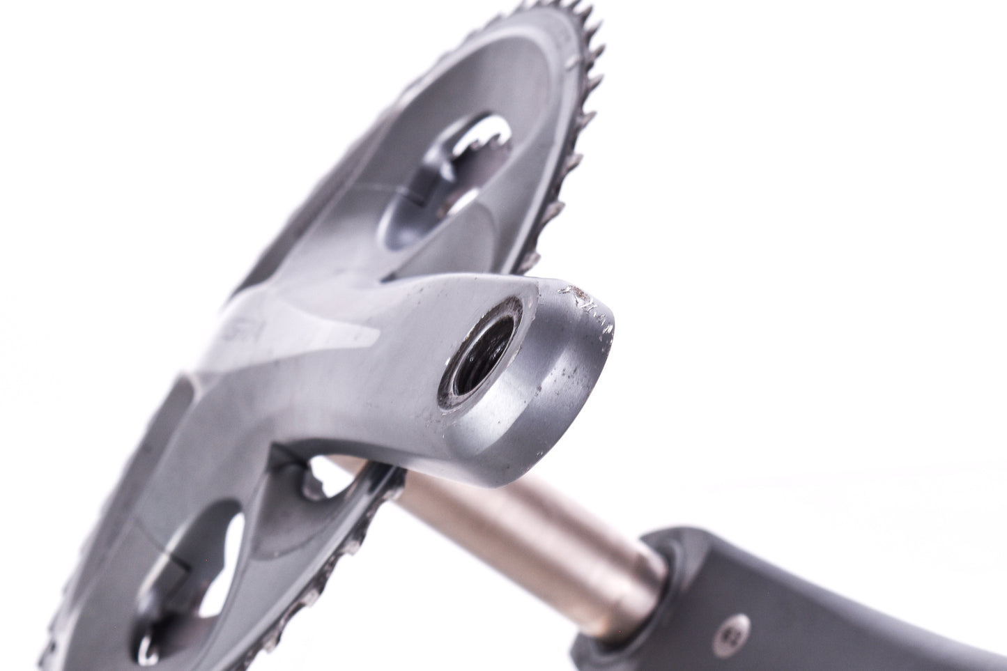 USED Shimano Ultegra FC-6750 172.5mm Compact Road Crankset 50/34T Silver 6700 2x10 Speed