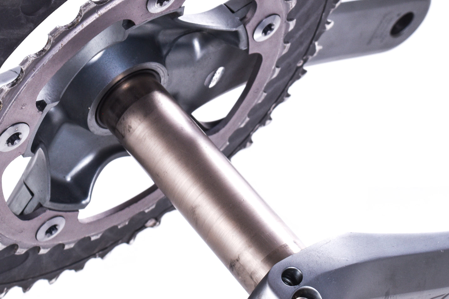 USED Shimano Ultegra FC-6750 172.5mm Compact Road Crankset 50/34T Silver 6700 2x10 Speed