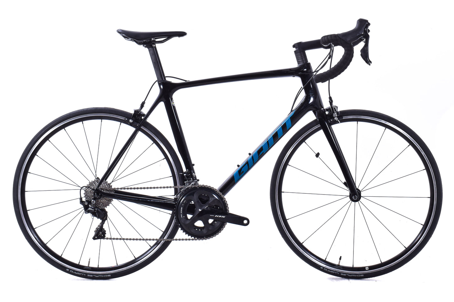 USED Giant TCR Advanced 2 Pro Compact Large Carbon Road Bike Shimano 105 2x11 speed Rim Brake