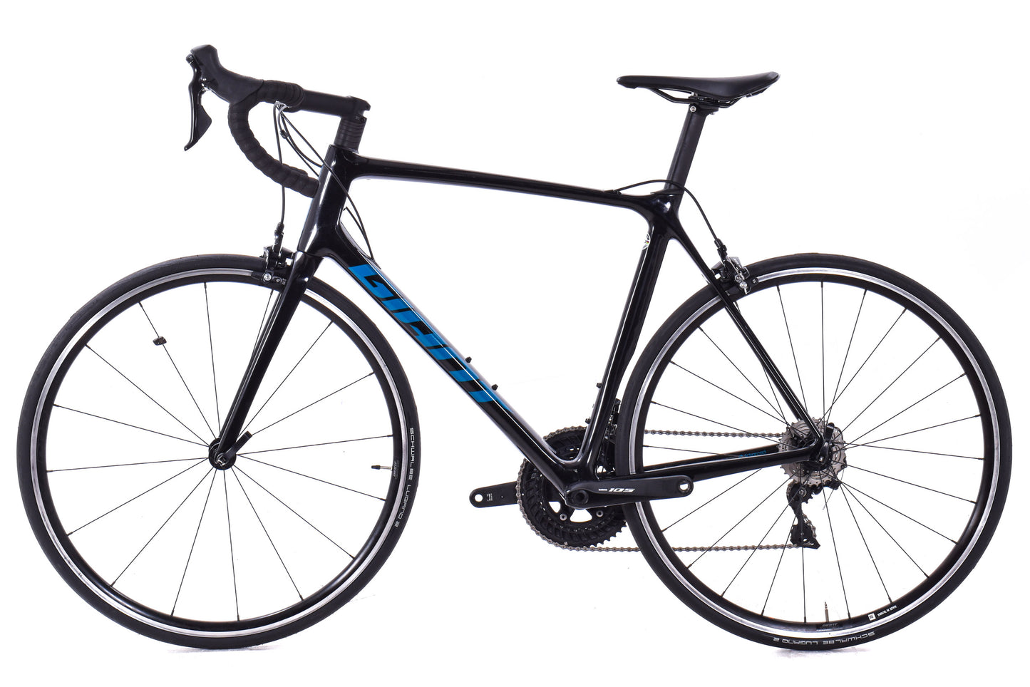 USED Giant TCR Advanced 2 Pro Compact Large Carbon Road Bike Shimano 105 2x11 speed Rim Brake