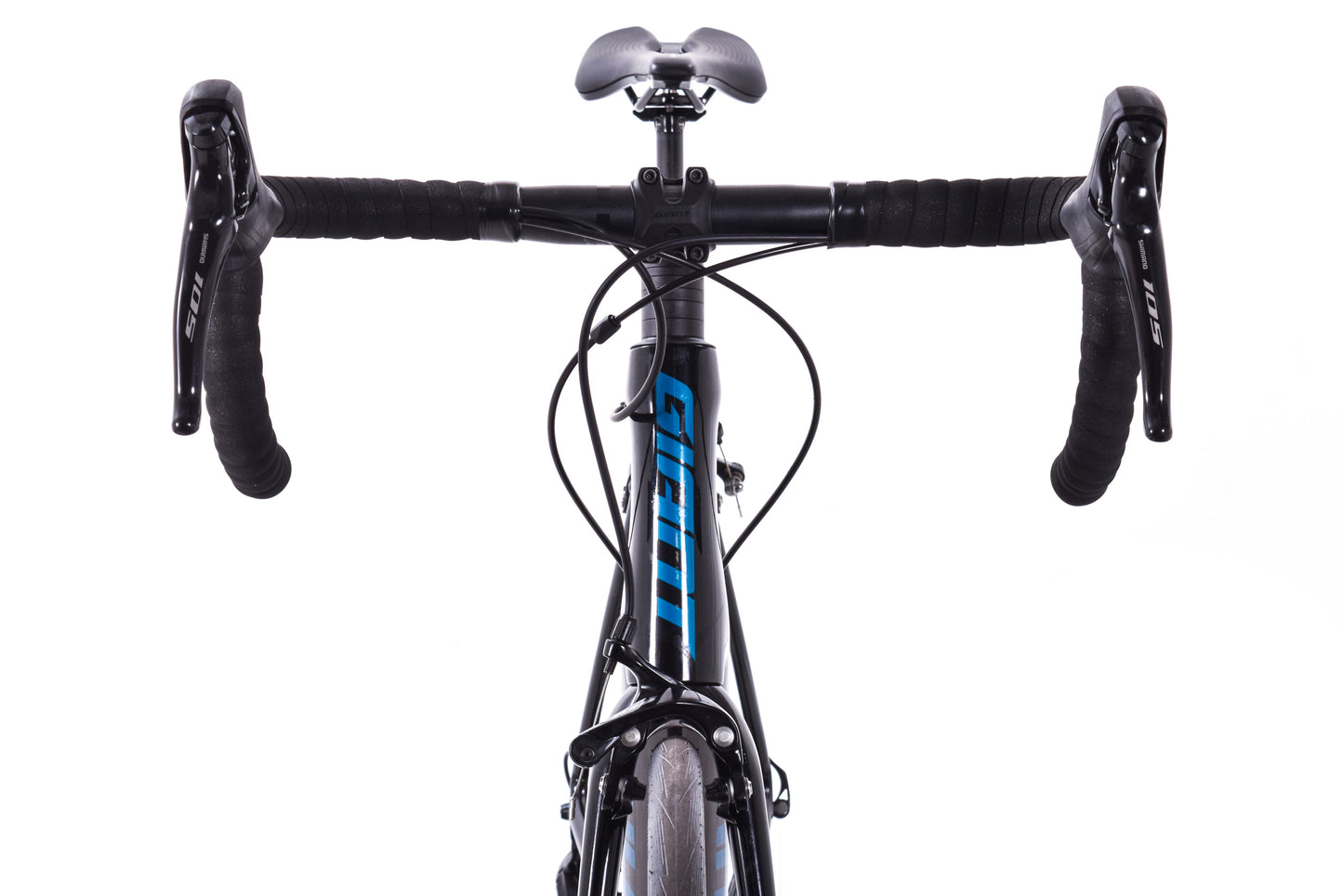 USED Giant TCR Advanced 2 Pro Compact Large Carbon Road Bike Shimano 105 2x11 speed Rim Brake