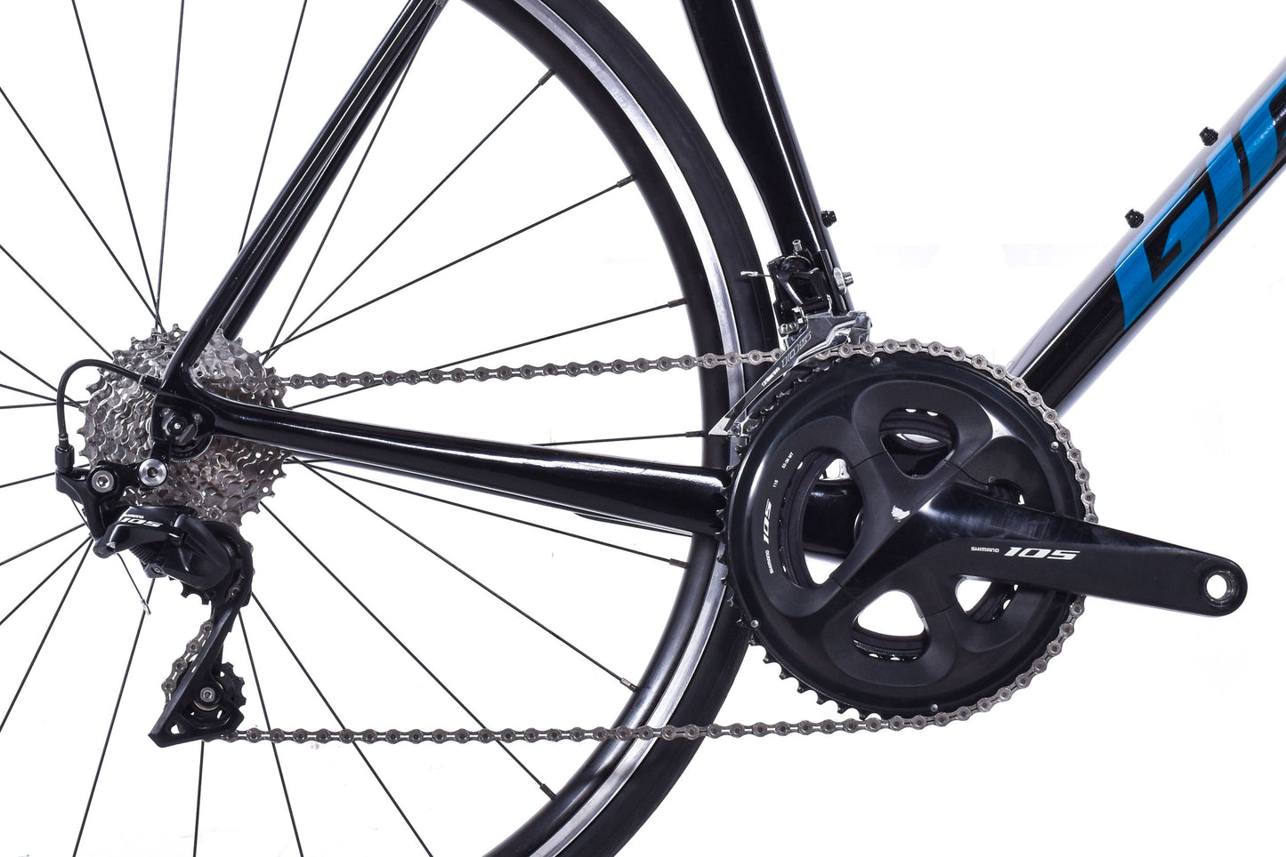 USED Giant TCR Advanced 2 Pro Compact Large Carbon Road Bike Shimano 105 2x11 speed Rim Brake