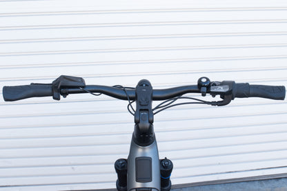 NEW* Riese & Muller Nevo5 Vario Core T 45cm, Slate Grey Step-Thru Hybrid eBike - Floor Model