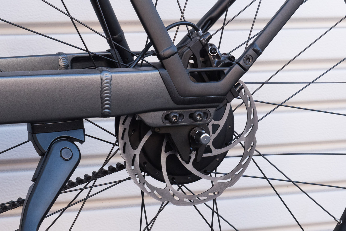 NEW* Riese & Muller Nevo5 Vario Core T 45cm, Slate Grey Step-Thru Hybrid eBike - Floor Model