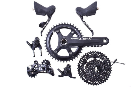 USED SRAM Apex 1 1x11 speed Mechanical Groupset Shifters, Derailleur, 11-42t cassette, Tektro Brakes, 170mm Crank