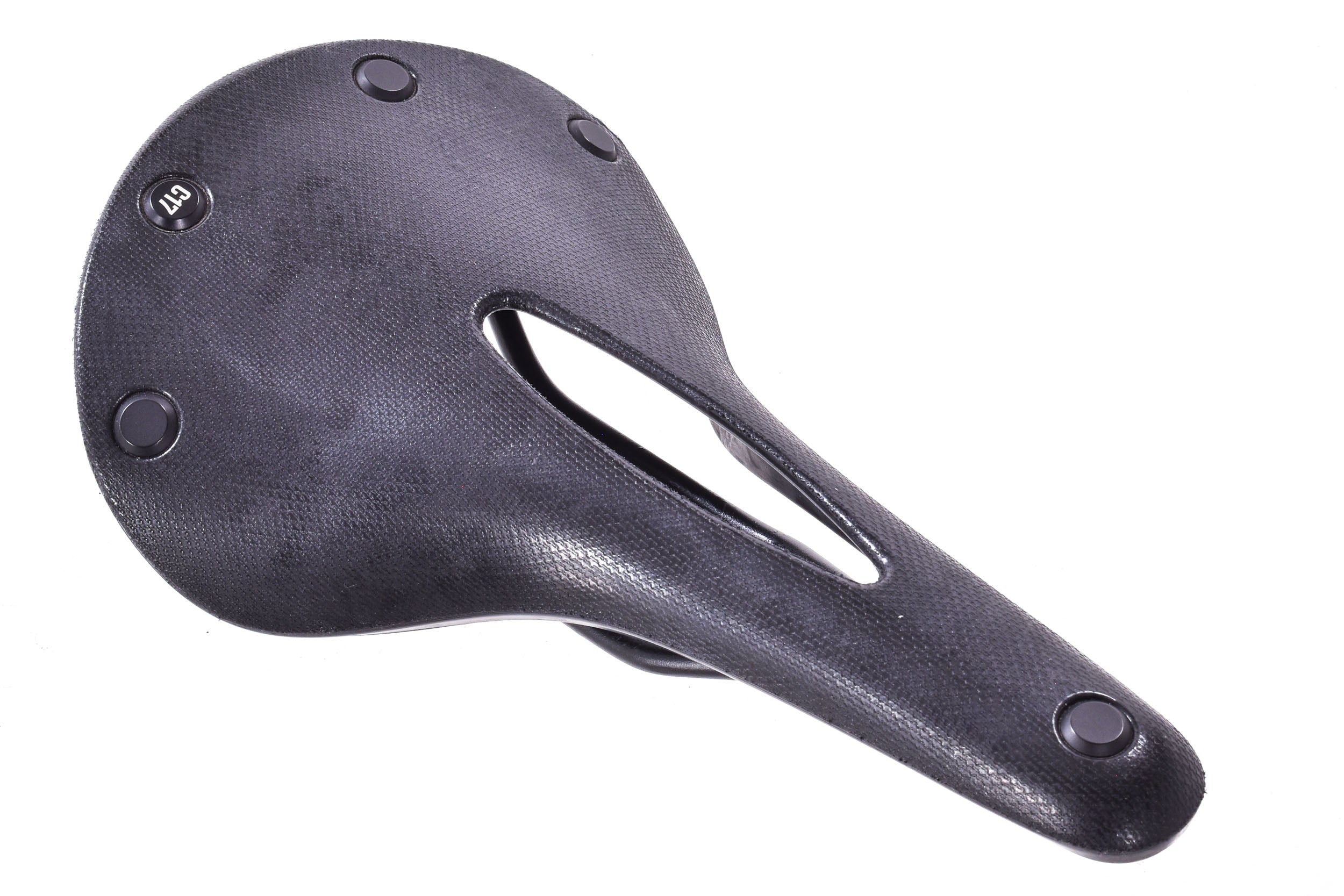 USED Brooks England Cambium C17 Carved Rubber Saddle Black All-Weather
