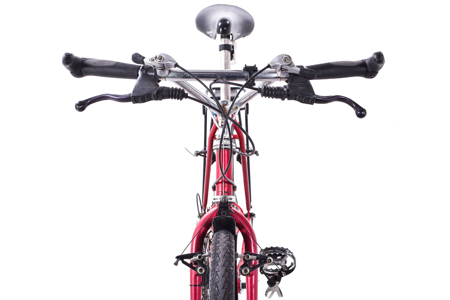 USED AS IS 1980's Vintage Ritchey Mountain Bike 18" Steel Shimano Deer Head 3x6 speed Sun Tour Cycling Phil Wood Bullmoose Bar Red